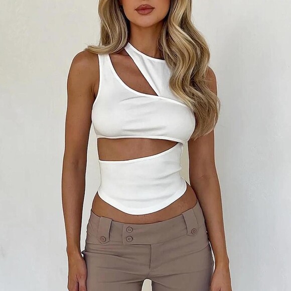 Tiger Mist Tops - Tiger Mist White Elisabet Top